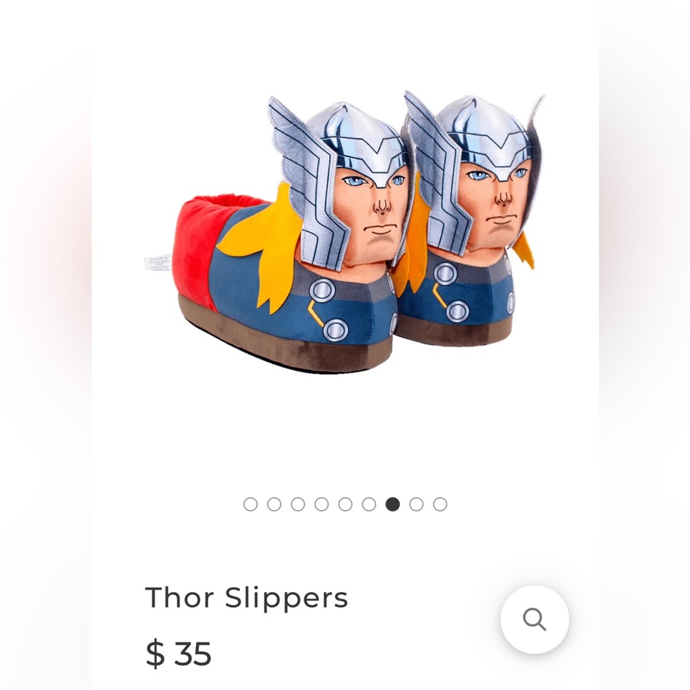 Thor slippers new no tags